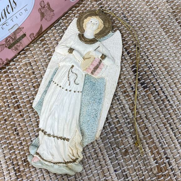 Vintage 1991 United Design Angels Collection Drummer Resin 9" Ornament w/ box - Picture 7 of 12